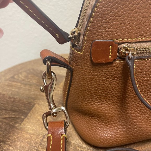 Dooney & Bourke Pebble Leather Domed Crossbody - Picture 4 of 6
